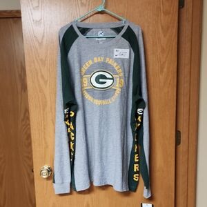Green Bay Packers Long Sleeve Shirt mens 4xl nwt number 1027